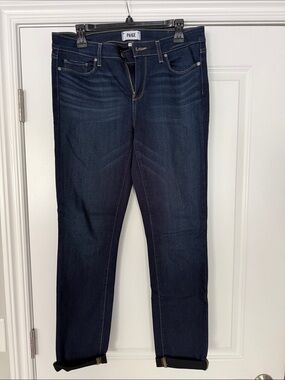 PAIGE Dark Indigo Skinny Jeans